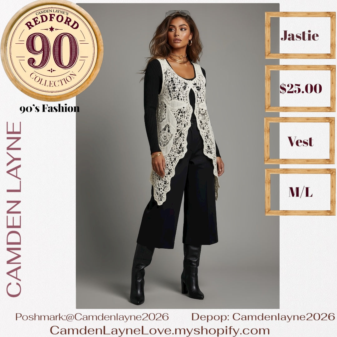 Jastie Bohemian Crochet Vest