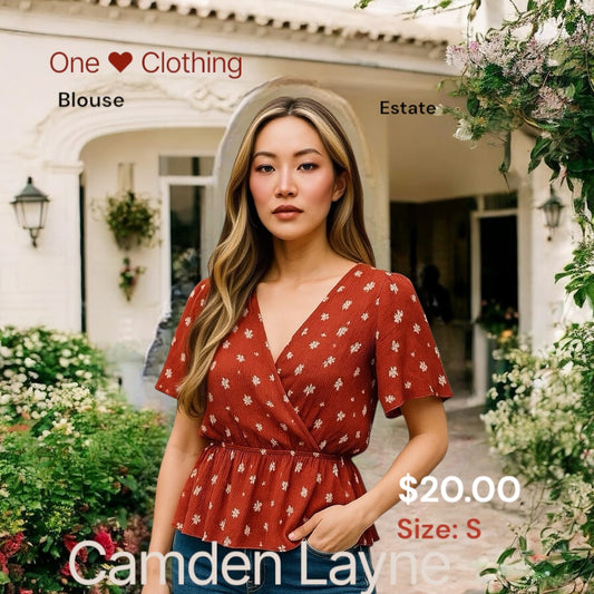 One ❤️ Clothing Wrap Blouse