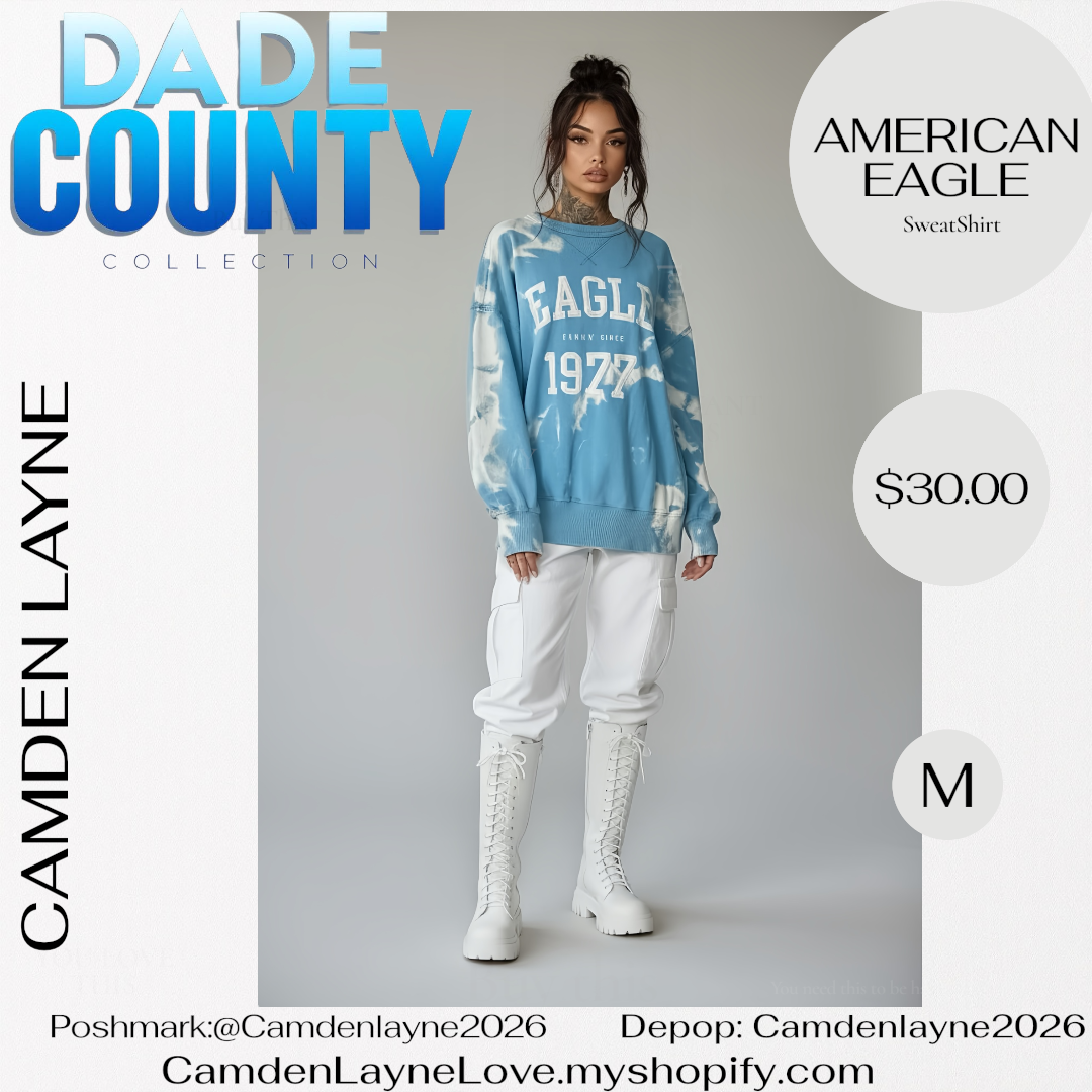 Blue & White American Eagle Sweatshirt