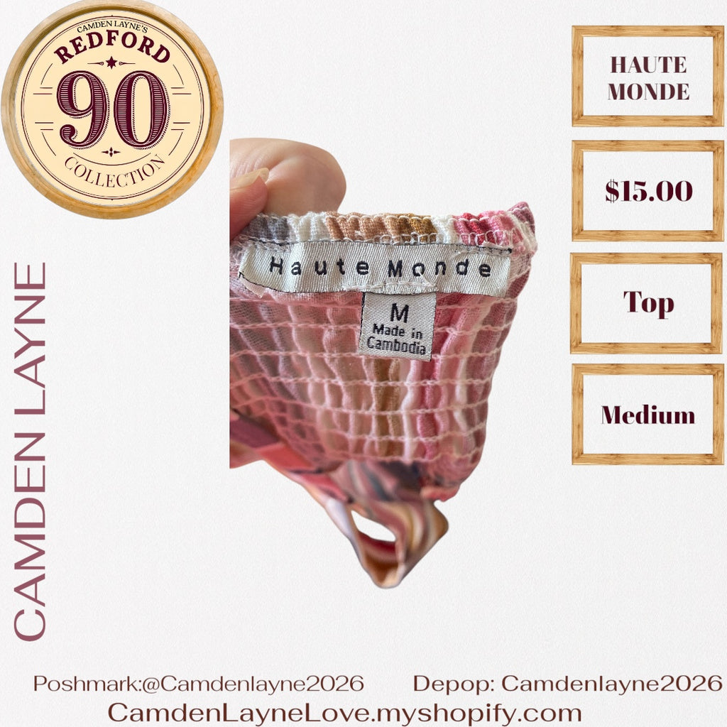 Haute  Monde Canvas Crop Top