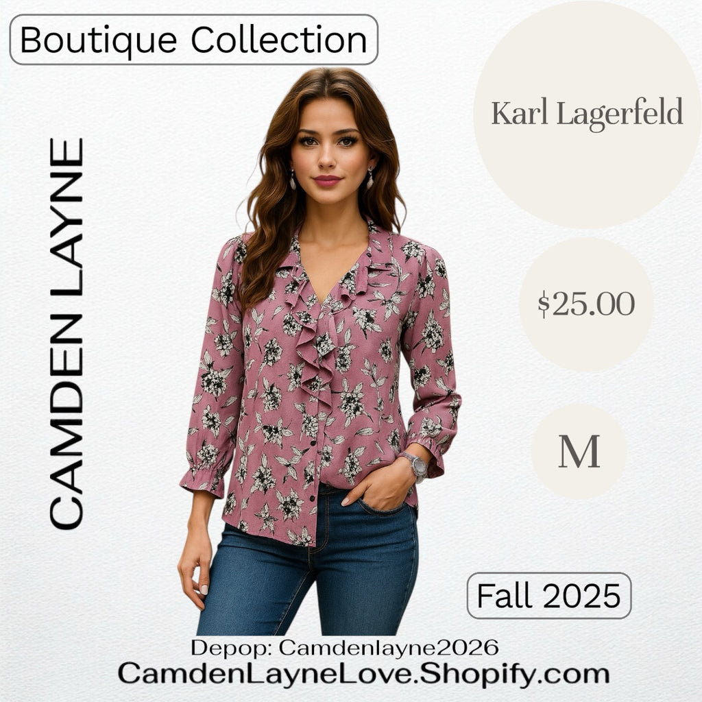 Karl Lagerfeld Purple Floral