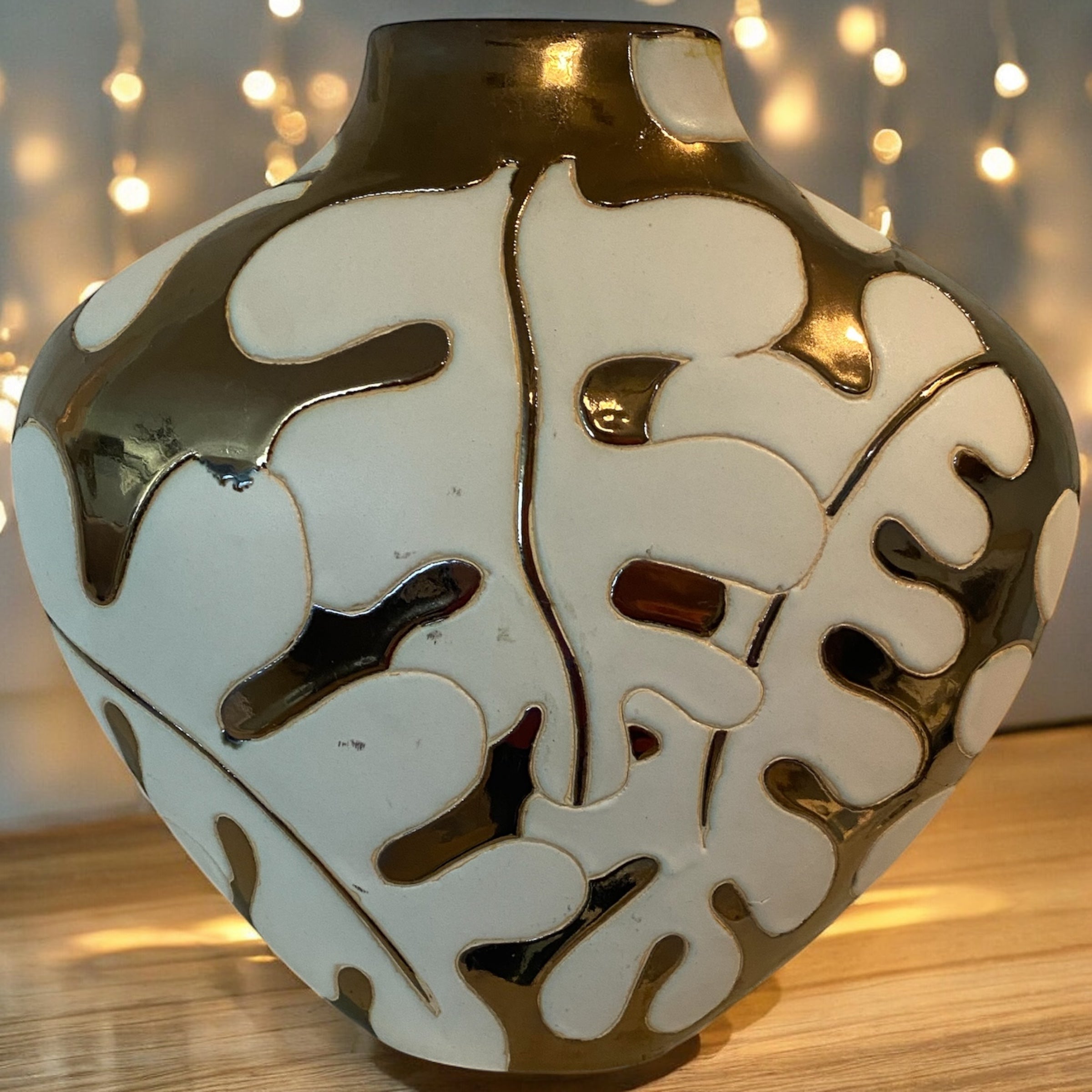 Gold Dipped & Ivory Vase - Camden Layne