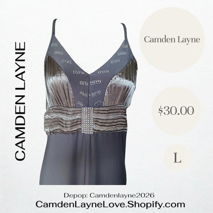 Silver Slip Dress