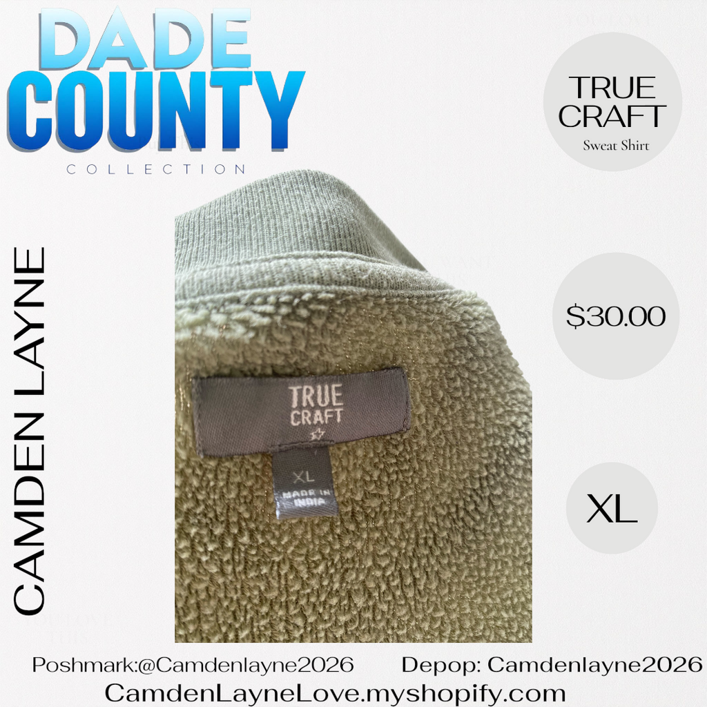 True Craft Southern Olive Green Sweatshirt