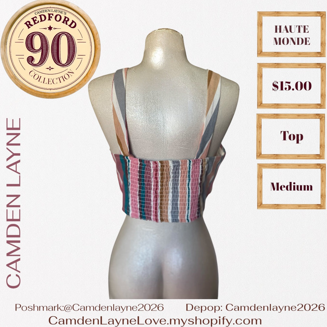 Haute  Monde Canvas Crop Top