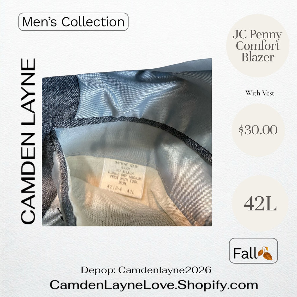 JC Penny Comfort Blazer Grey