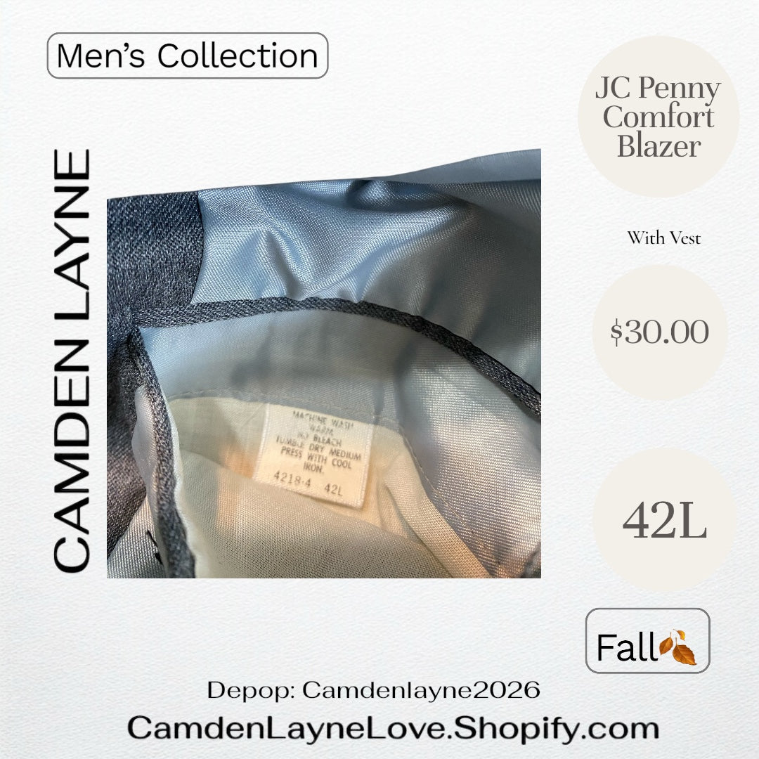 JC Penny Comfort Blazer Grey