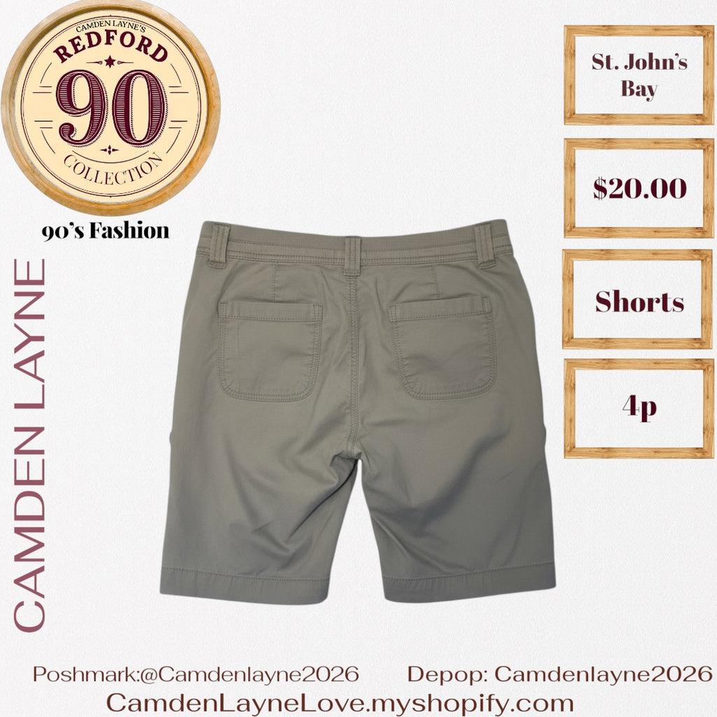 At. John’s Bay Gray Cargo Shorts