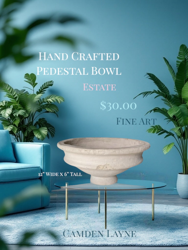 Hand Crafted Pedestal Bowl - Camden Layne