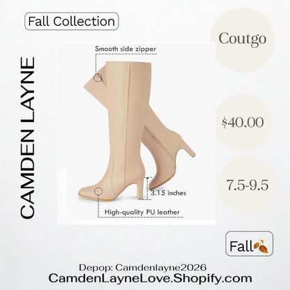 Coutgo Cream Boots