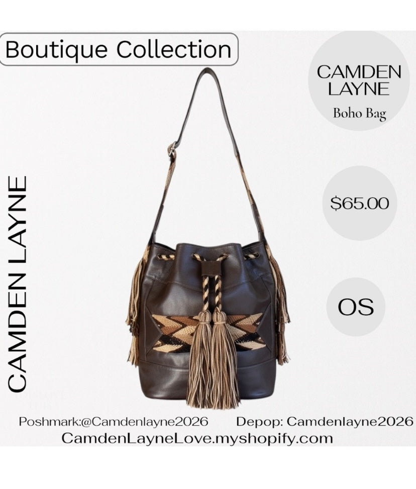 Camden Layne Leather Boho Bag