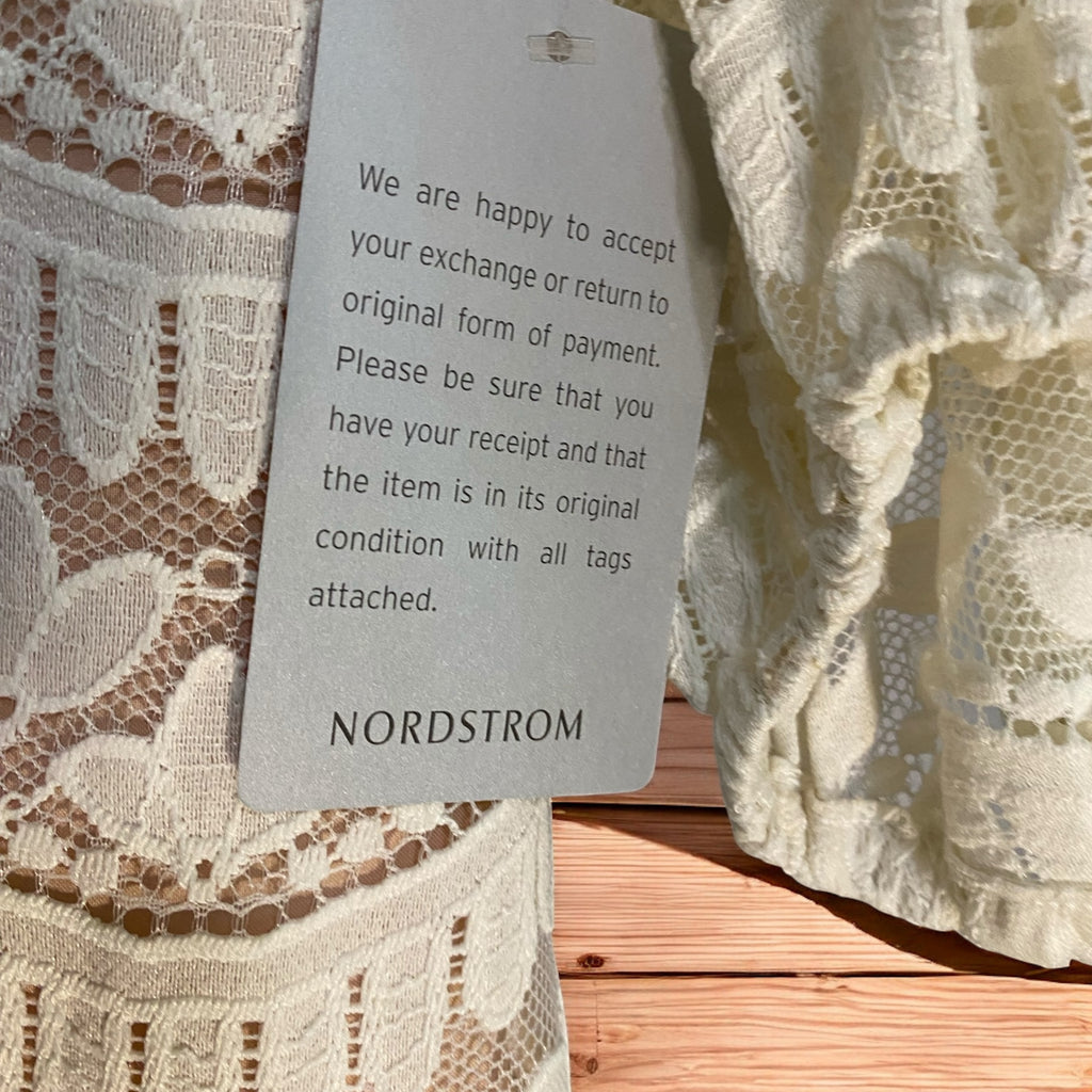 Eliza J Embroidered Lace Shift Dress - Camden Layne