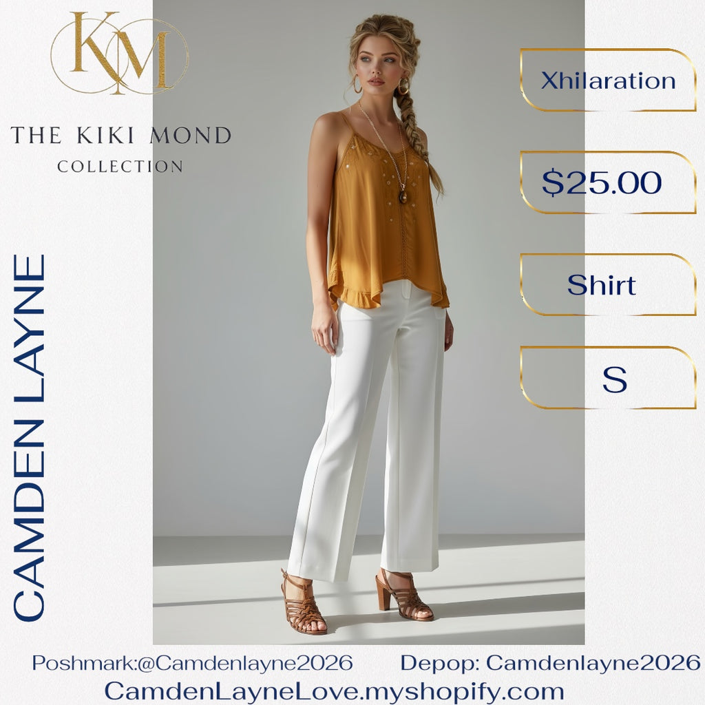 Bohemian Linen Cami Blouse