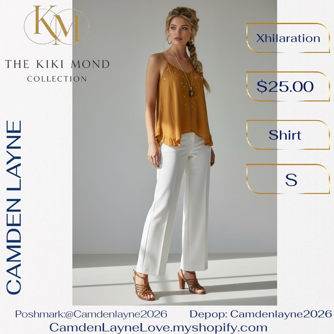 Bohemian Linen Cami Blouse