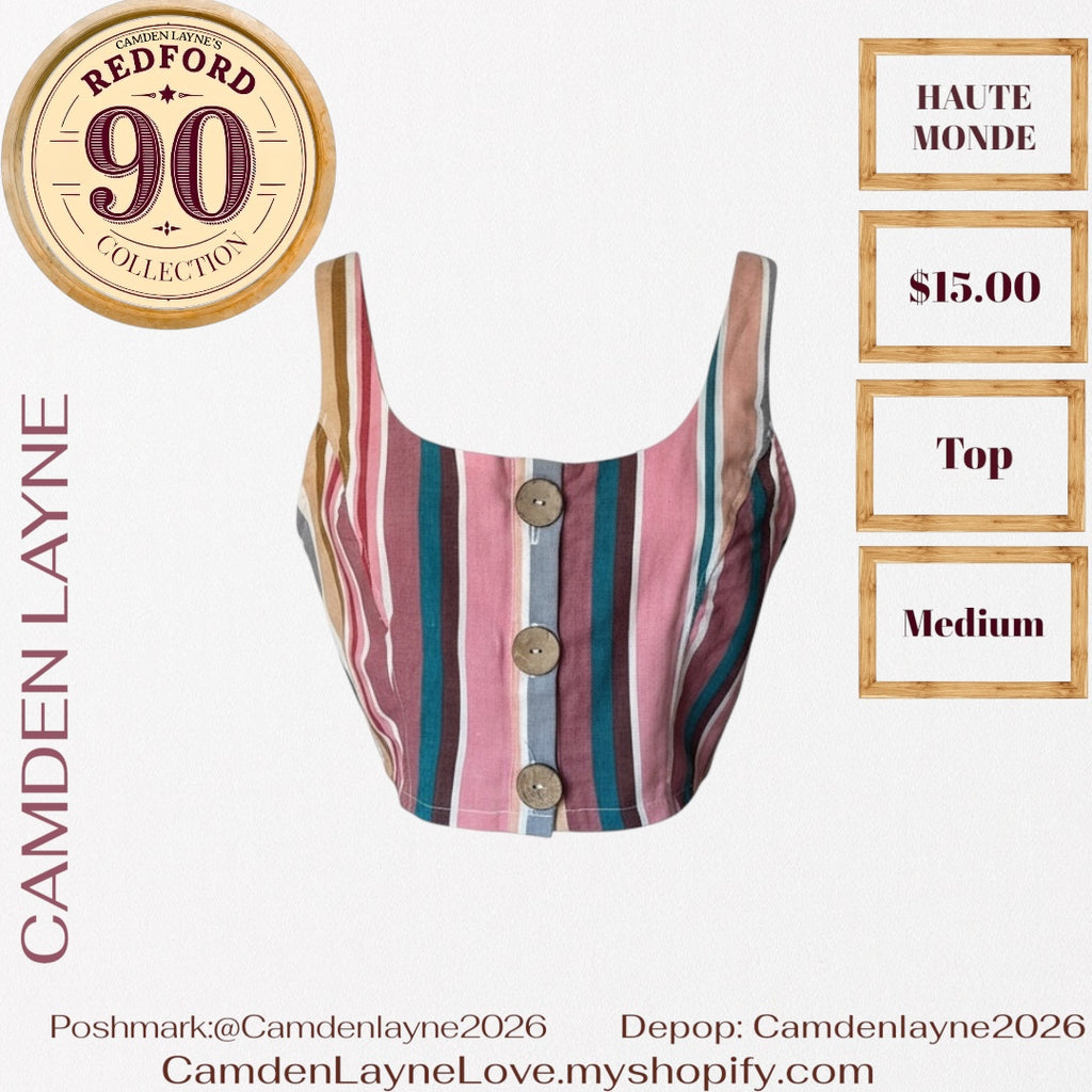 Haute  Monde Canvas Crop Top