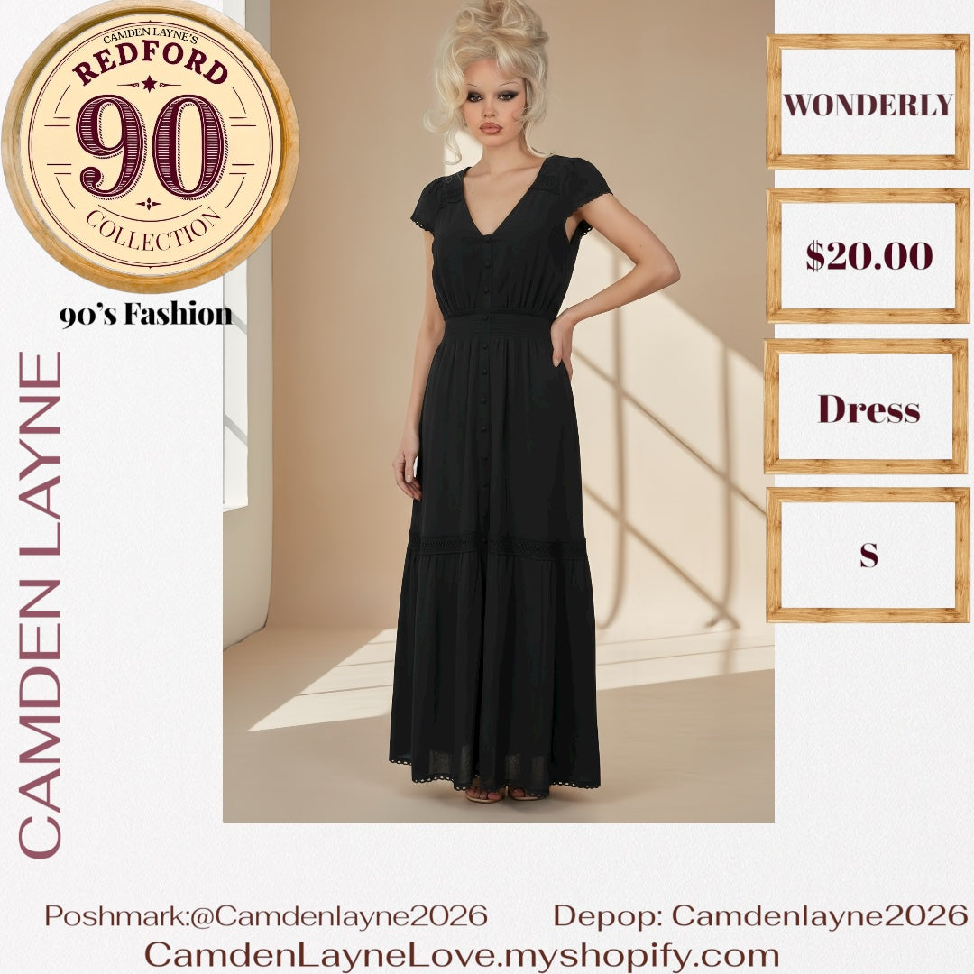 Wonderly Black Prairie Dress