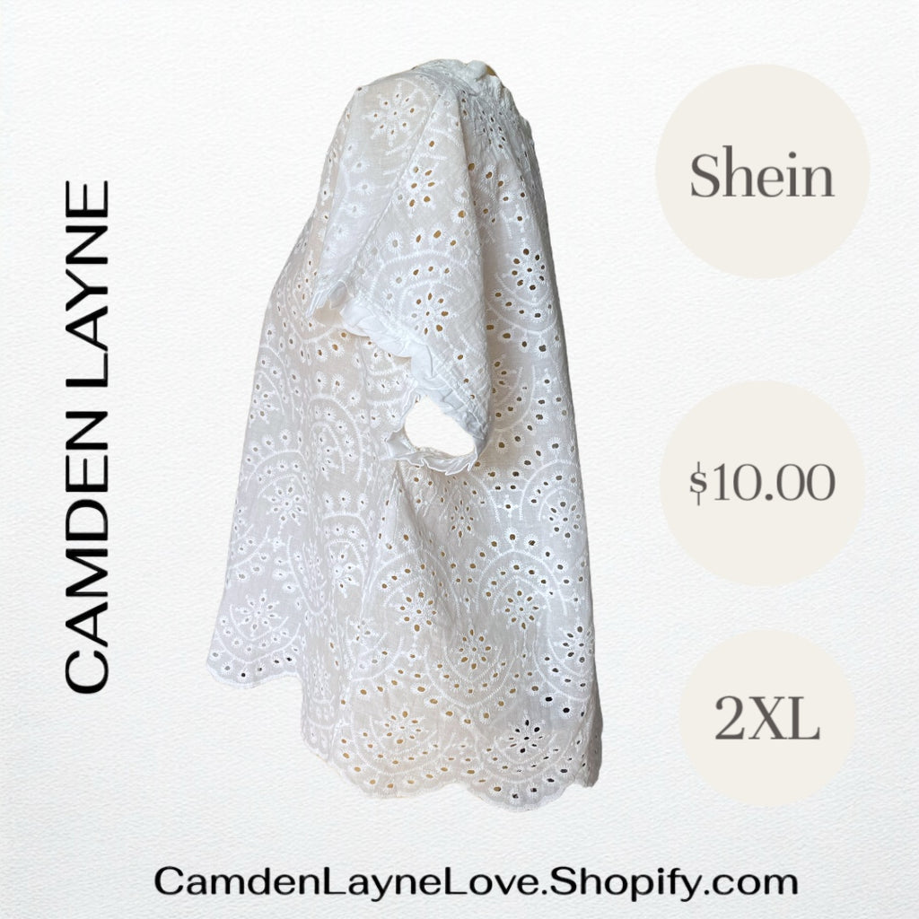 SHEIN White Eyelet