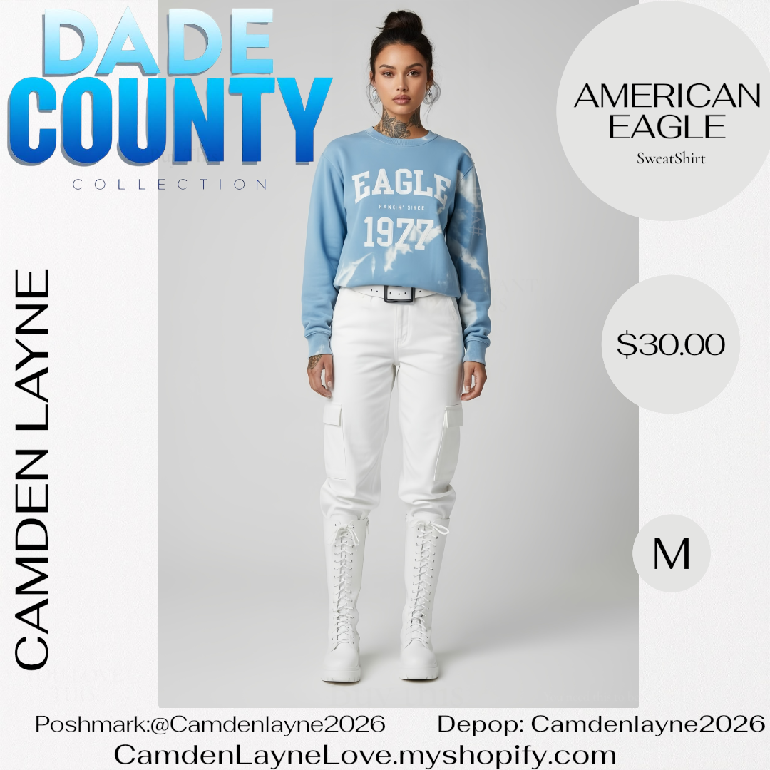 Blue & White American Eagle Sweatshirt