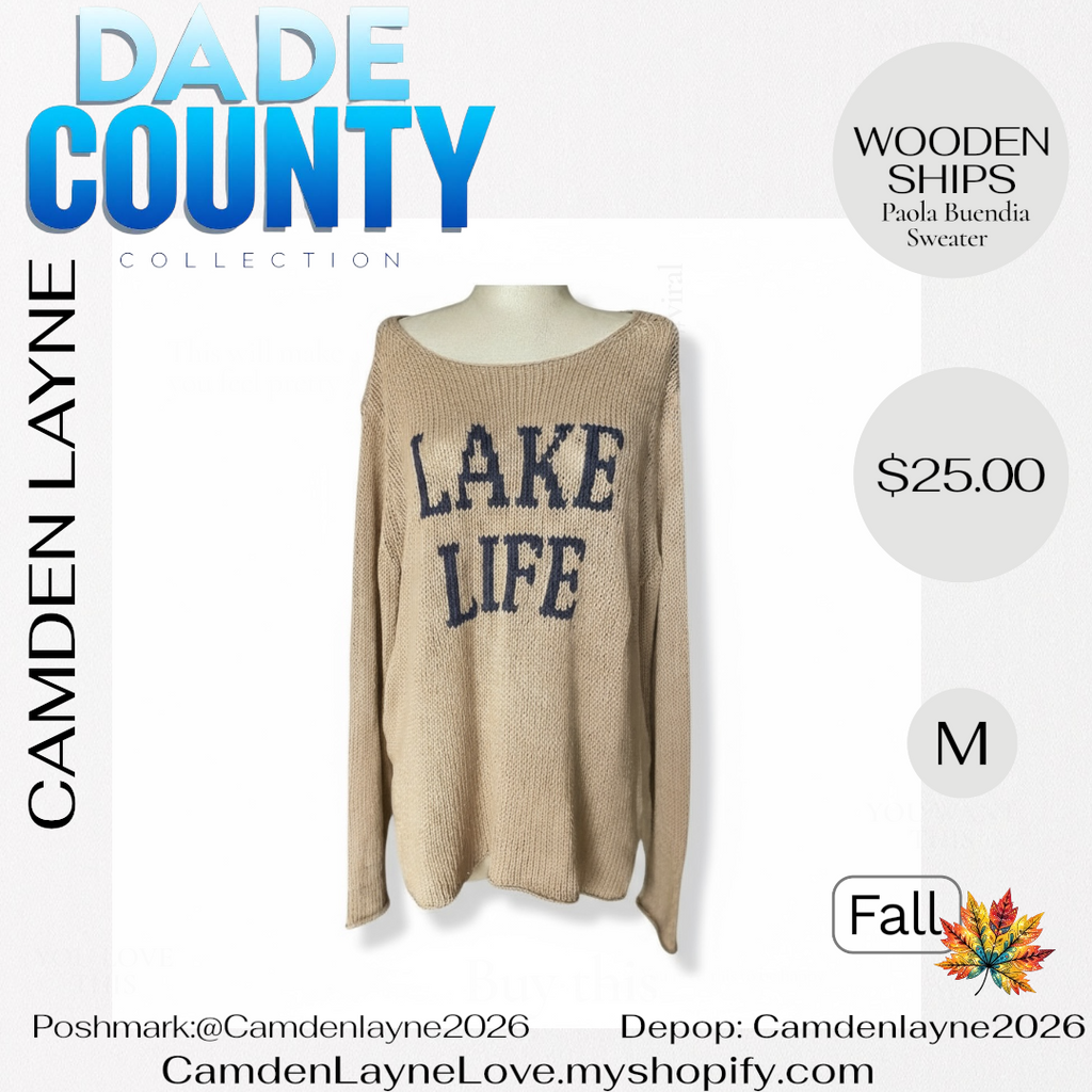 Lake Life Knit Sweater by Wooden Ships