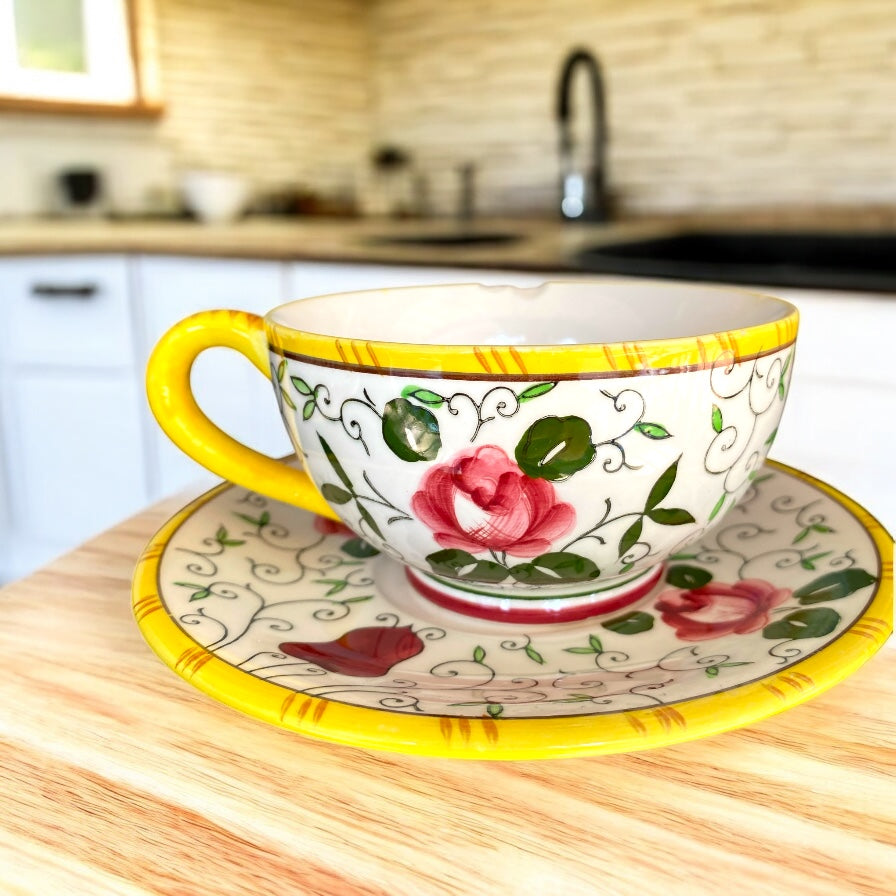 “Rooster & Roses” Mid-Century Japan (Set of 2) - Camden Layne