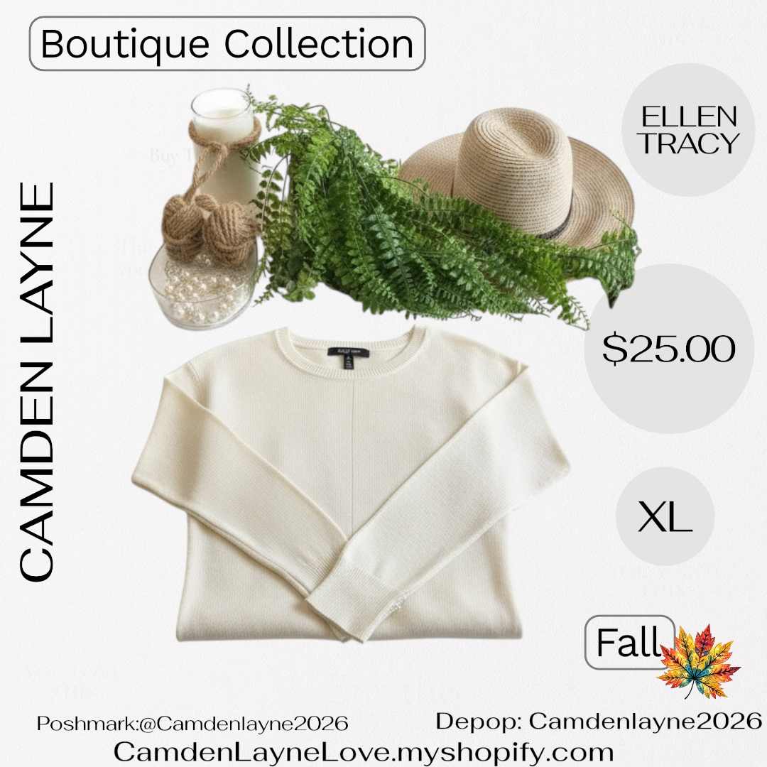 Ellen Tracy Ivory Sweater