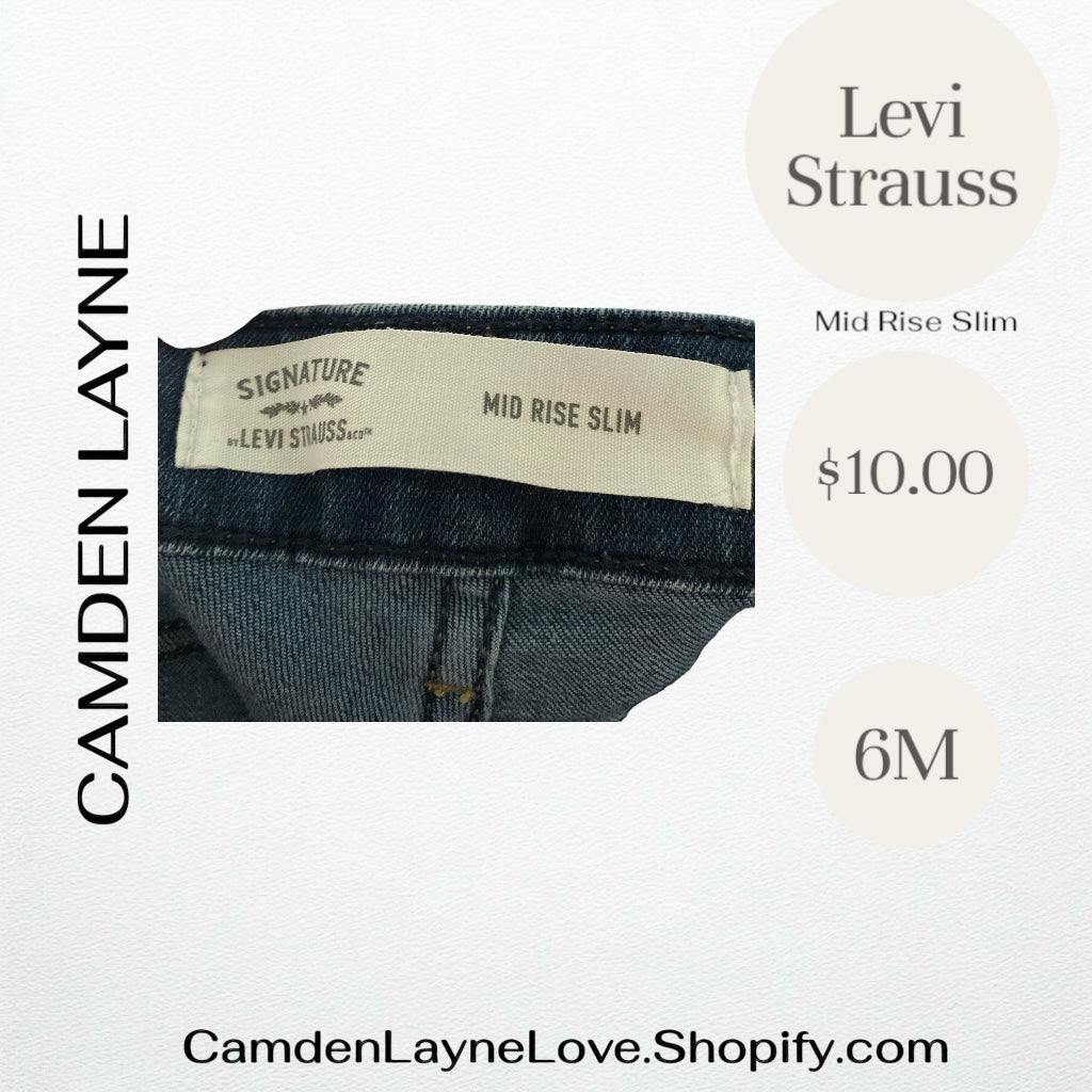 Levi Mid Rise Slim Jeans