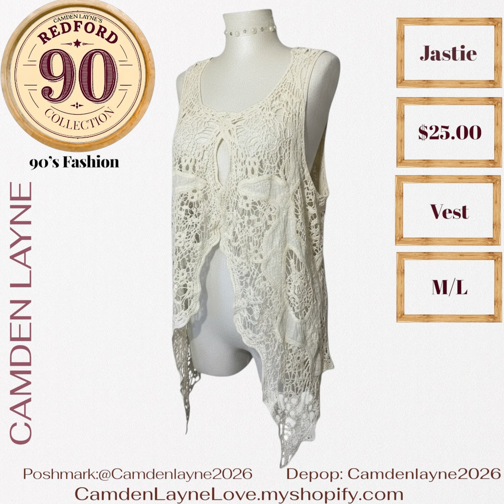 Jastie Bohemian Crochet Vest