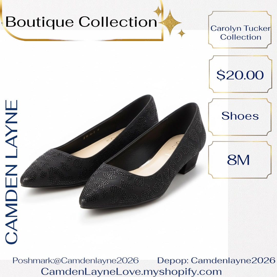 Carolyn Tucker Black Low Heels