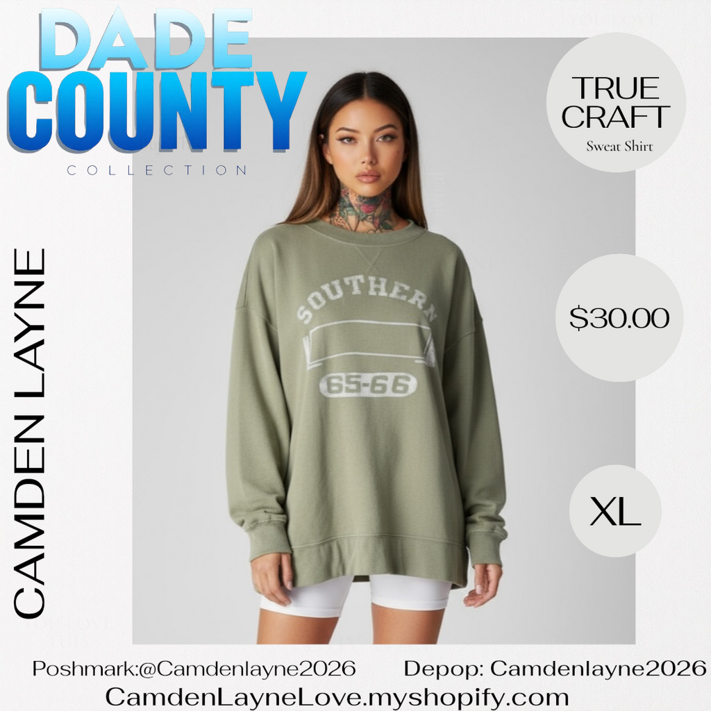 True Craft Southern Olive Green Sweatshirt