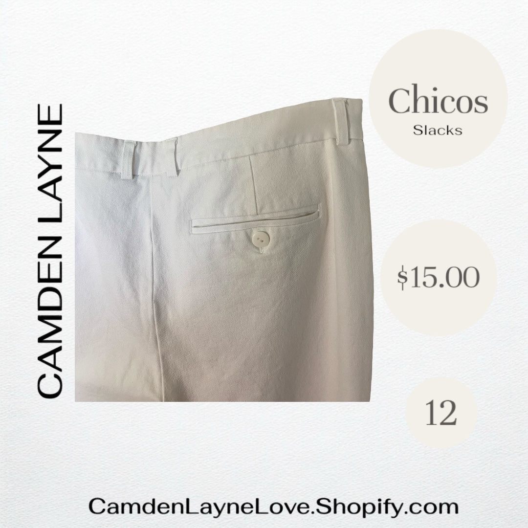 Chicos White Slacks