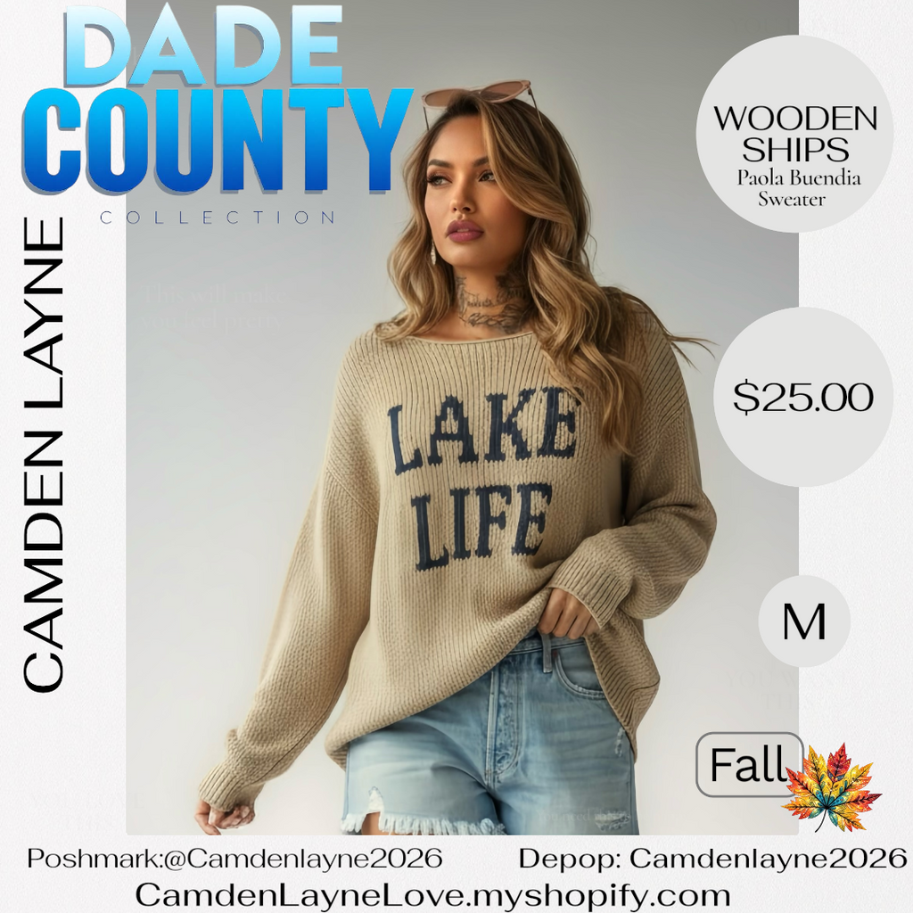 Lake Life Knit Sweater by Wooden Ships