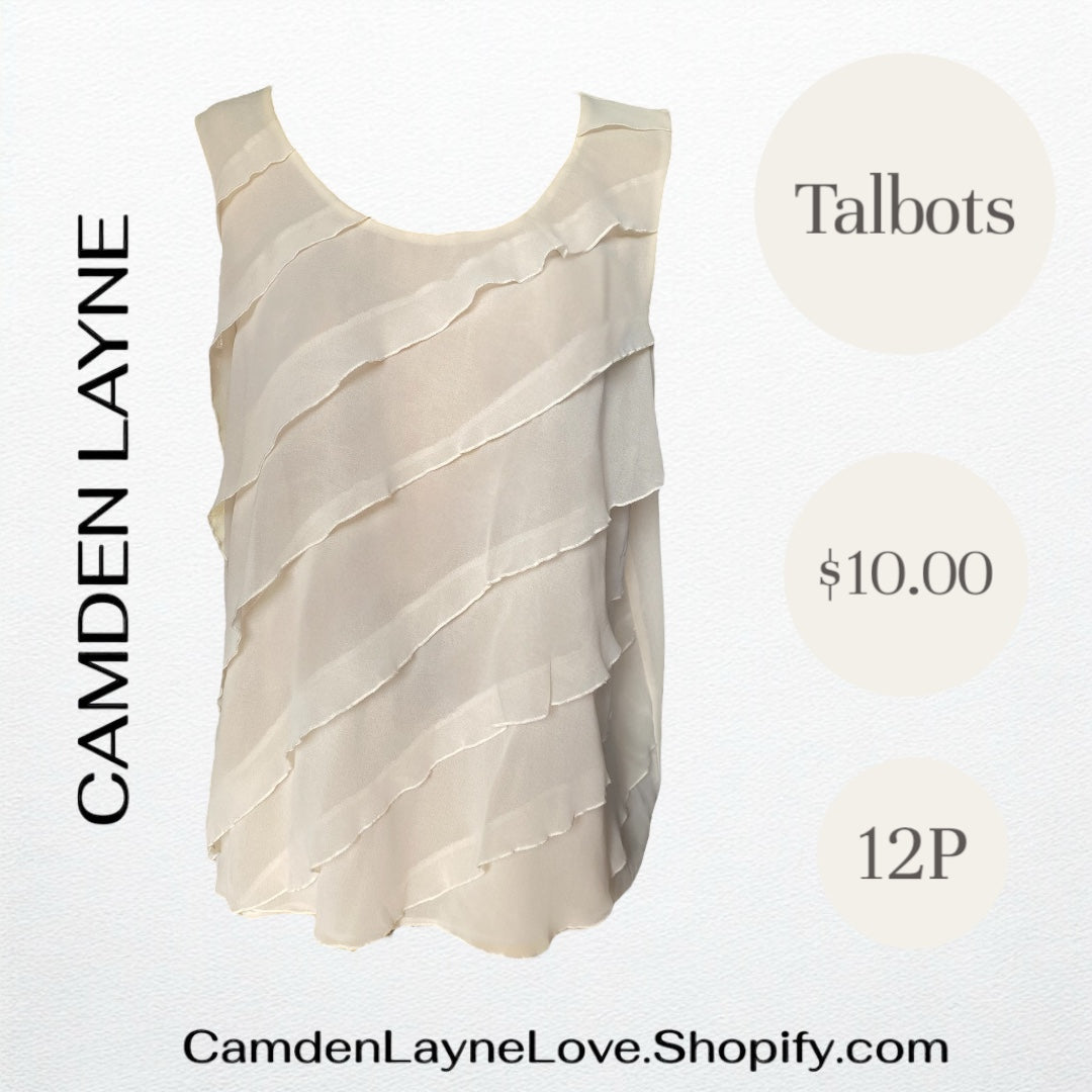 Talbots Ivory Blouse