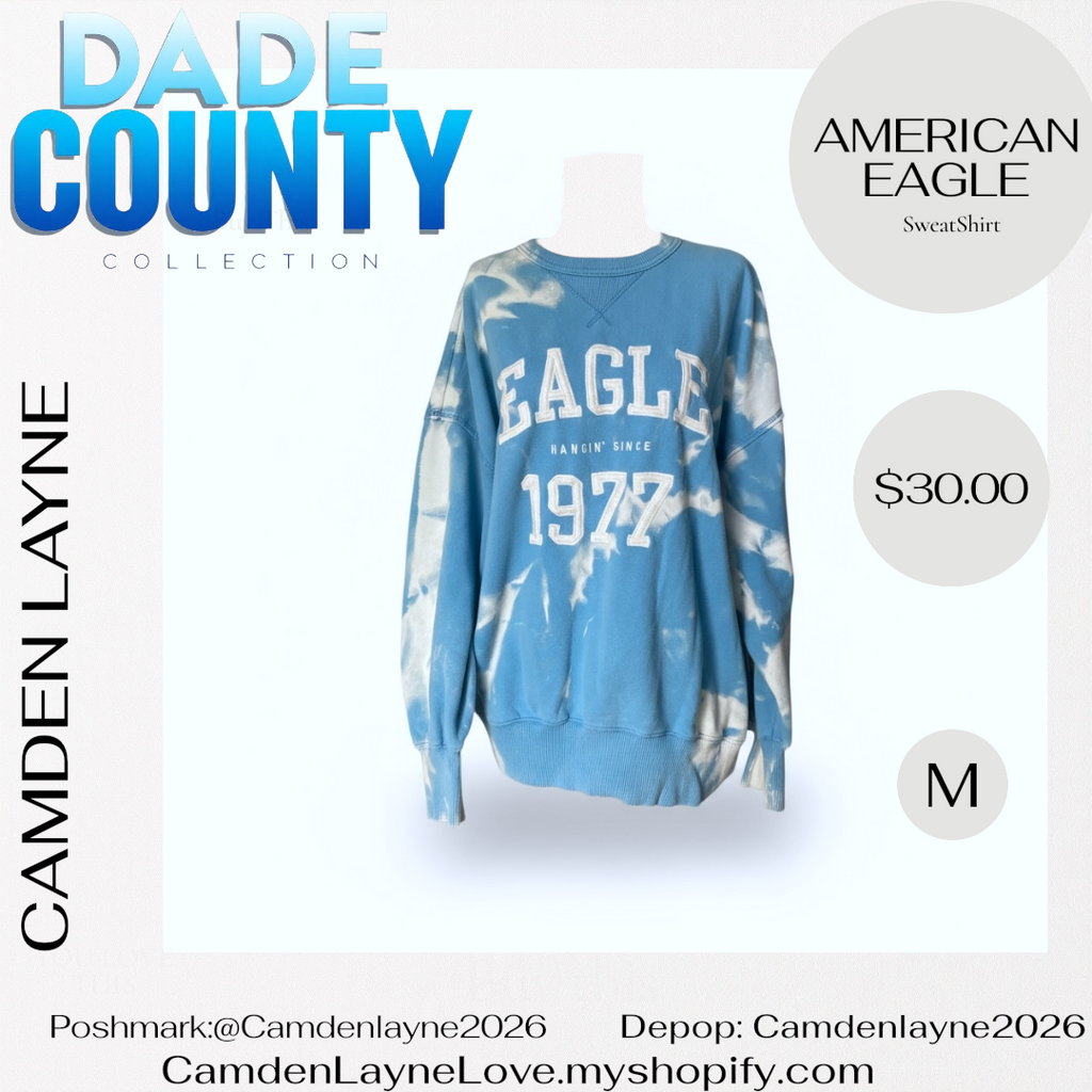 Blue & White American Eagle Sweatshirt