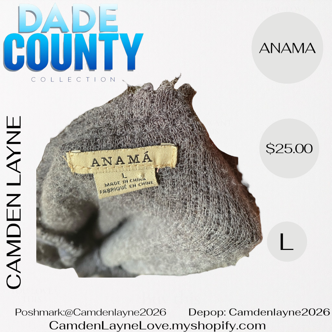 ANAMA Dark Gray Knitted Pullover