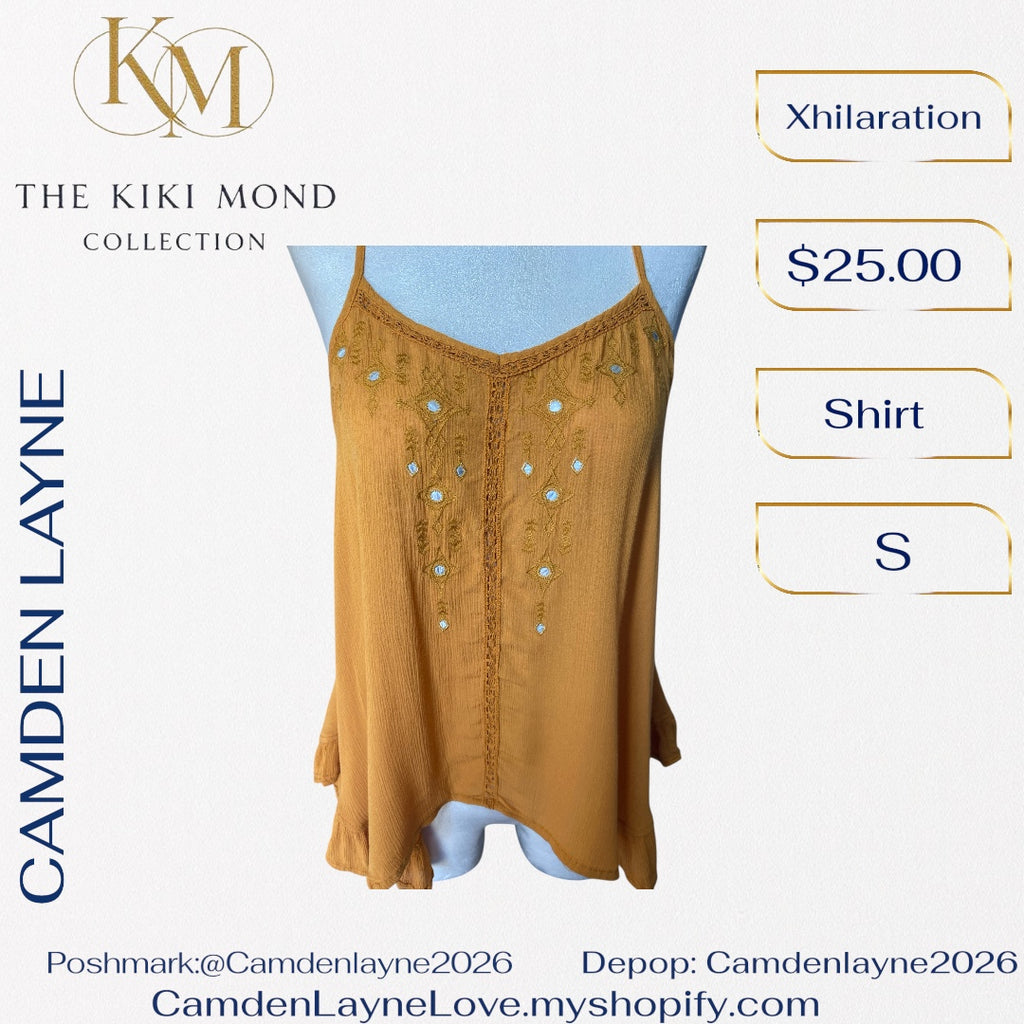 Bohemian Linen Cami Blouse