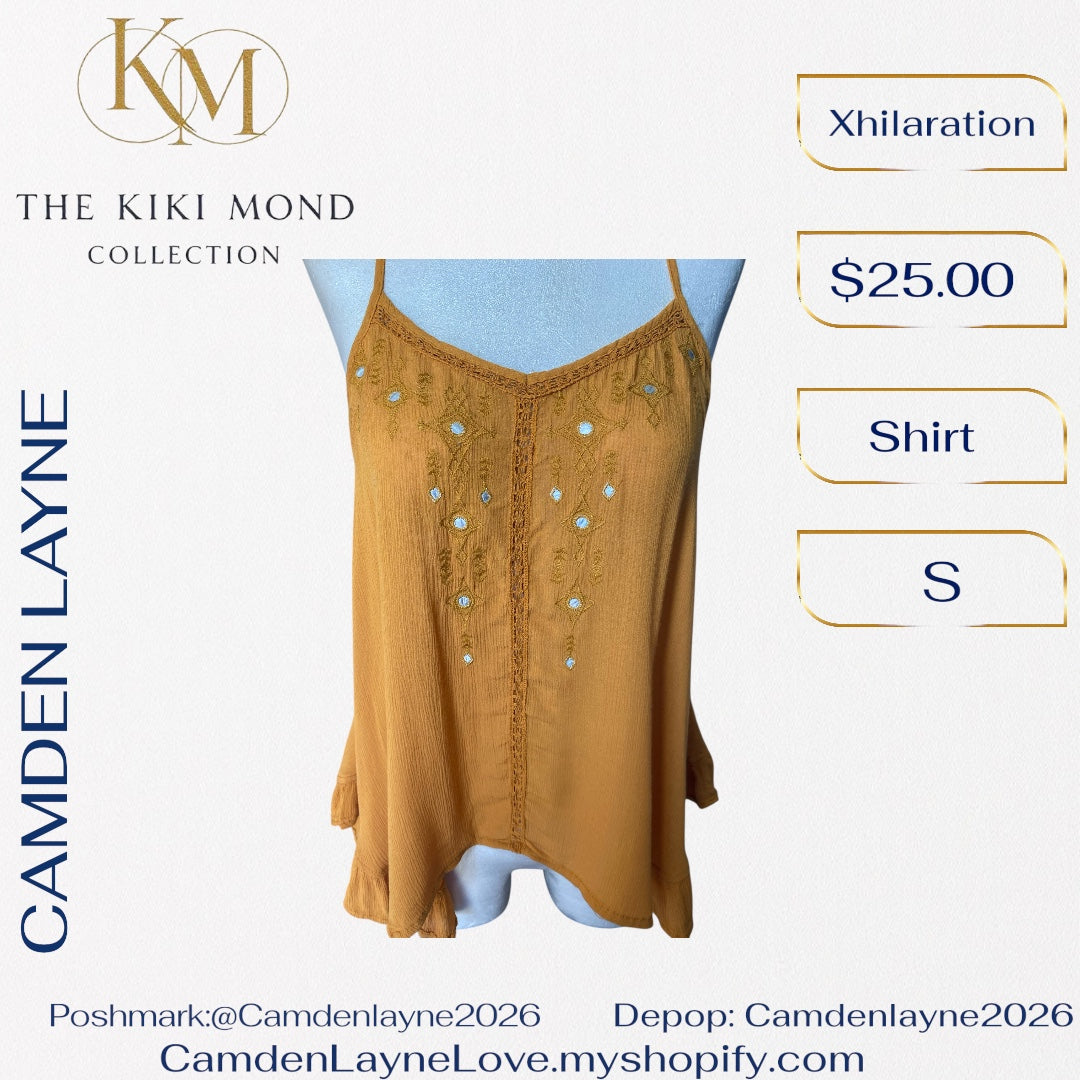 Bohemian Linen Cami Blouse