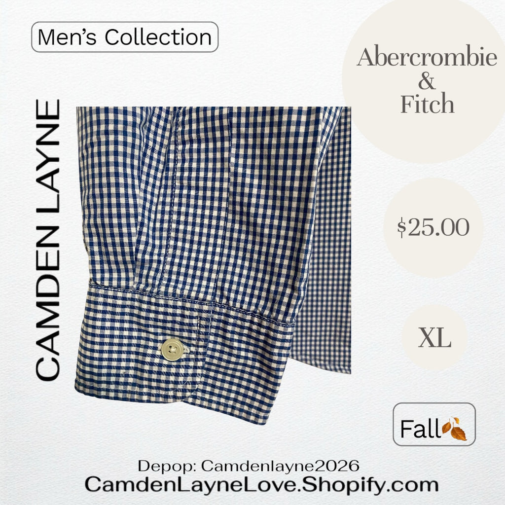 Abercrombie & Fitch Gingham XL Long Sleeve