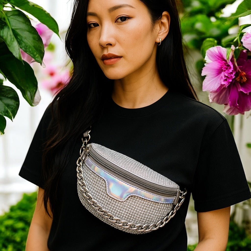 Crystal Rhinestone Cross Body Bag - Camden Layne