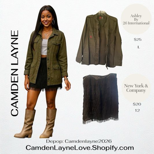 Ashley Army Green Jacket