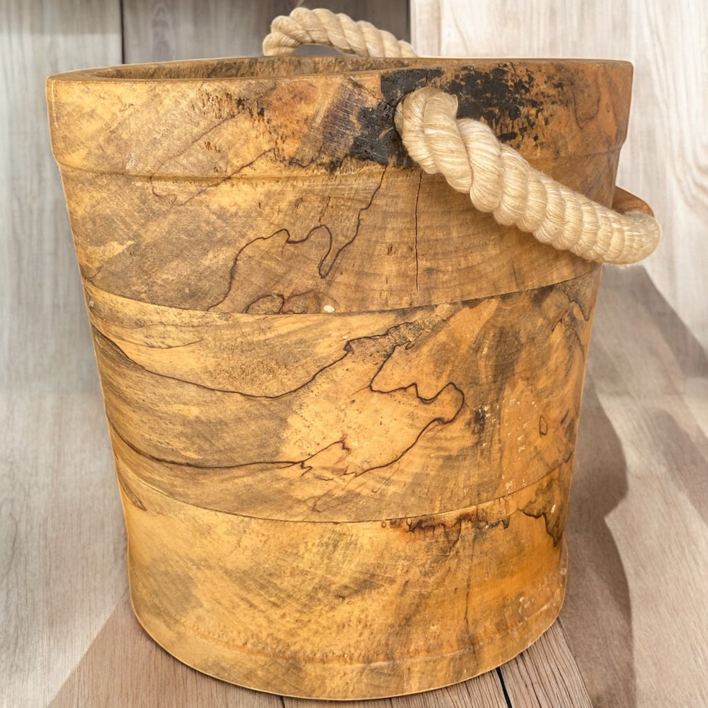 Oak Knot Hand Carved Bucket - Camden Layne