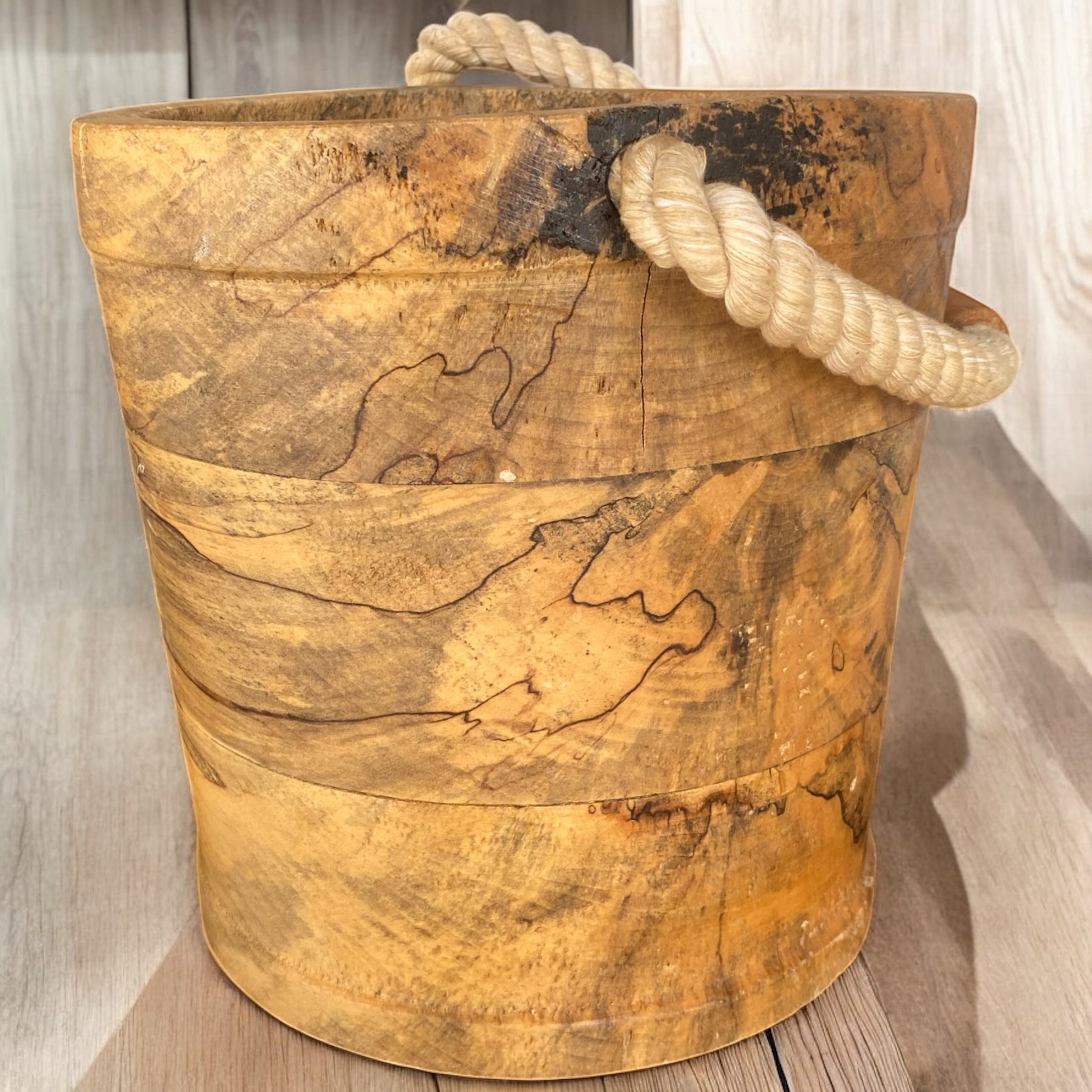 Oak Knot Hand Carved Bucket - Camden Layne