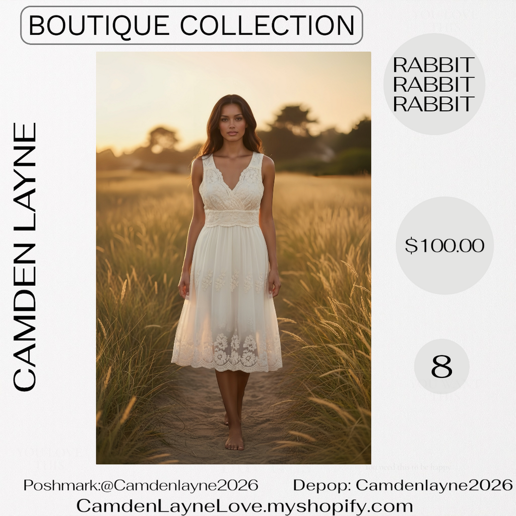 Rabbit Lace Embroidered Gown