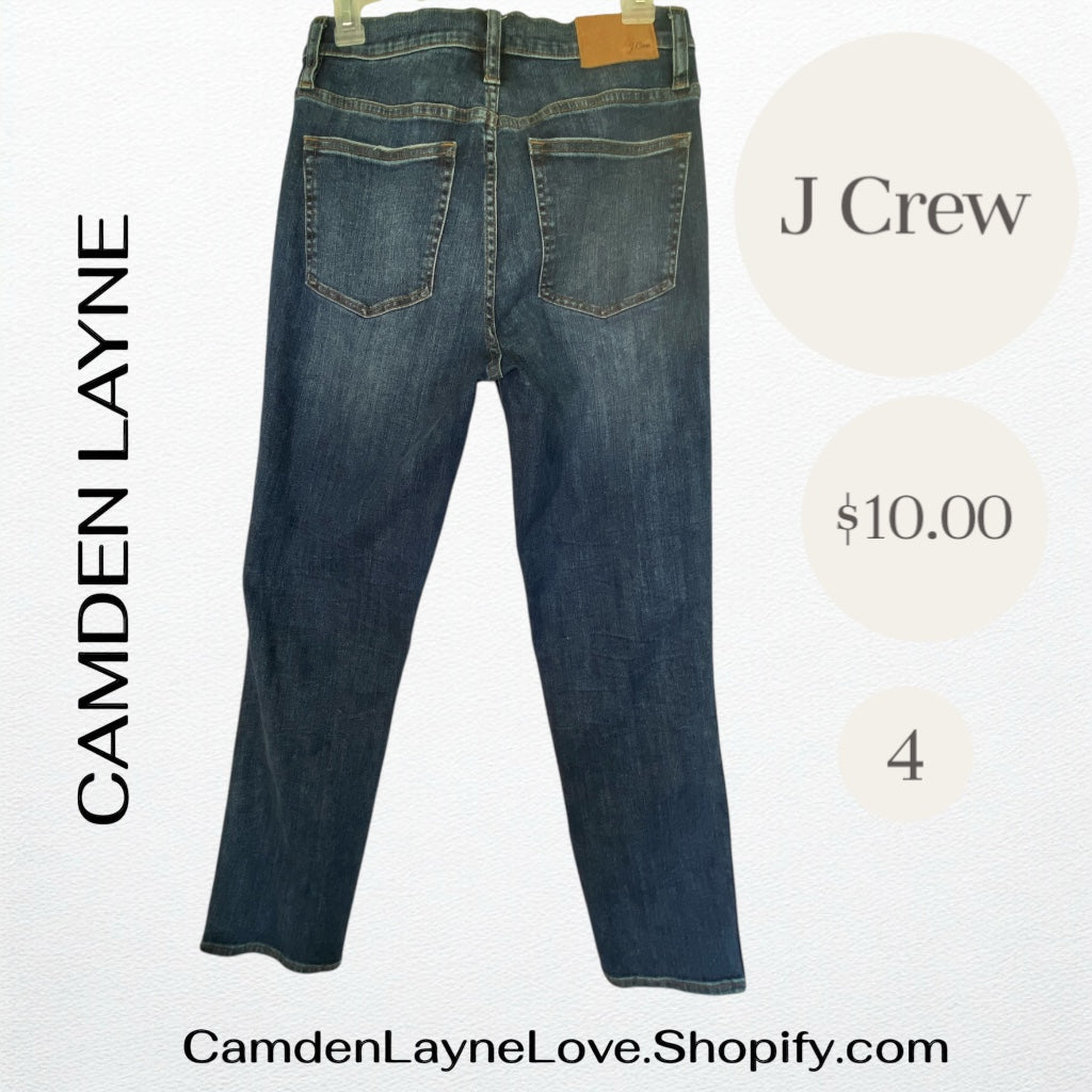 J Crew 4 Vintage Straight Jeans