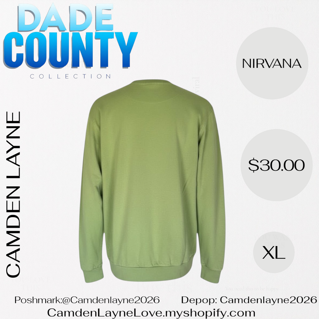 Nirvana Green Pull Over