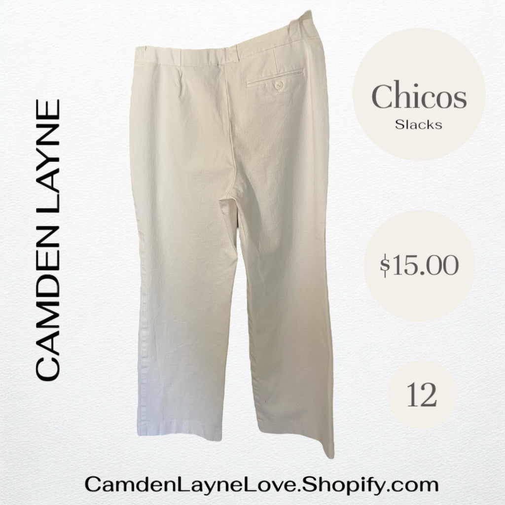 Chicos White Slacks
