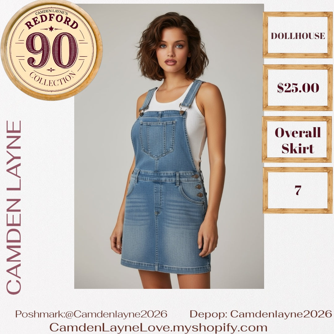Dollhouse Overall Denim Dress