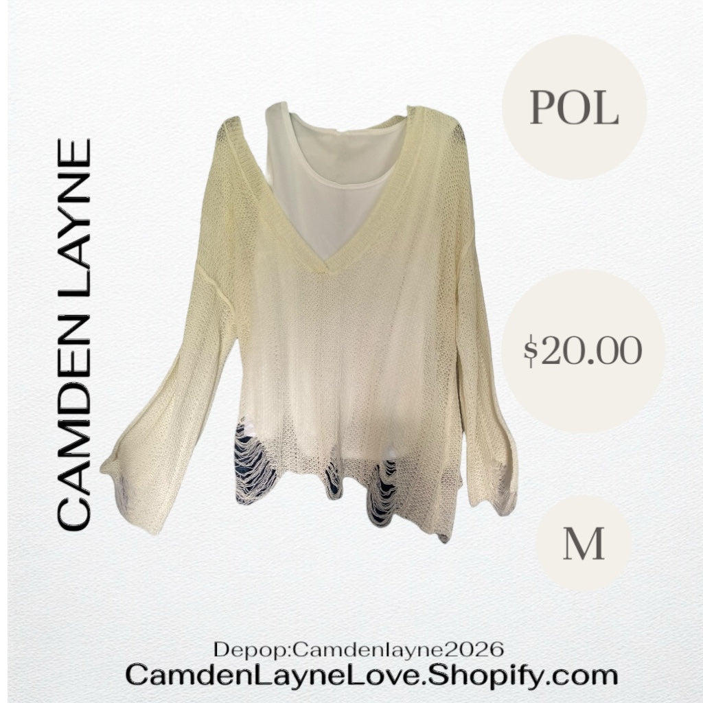 POL Ivory Pullover Sweater