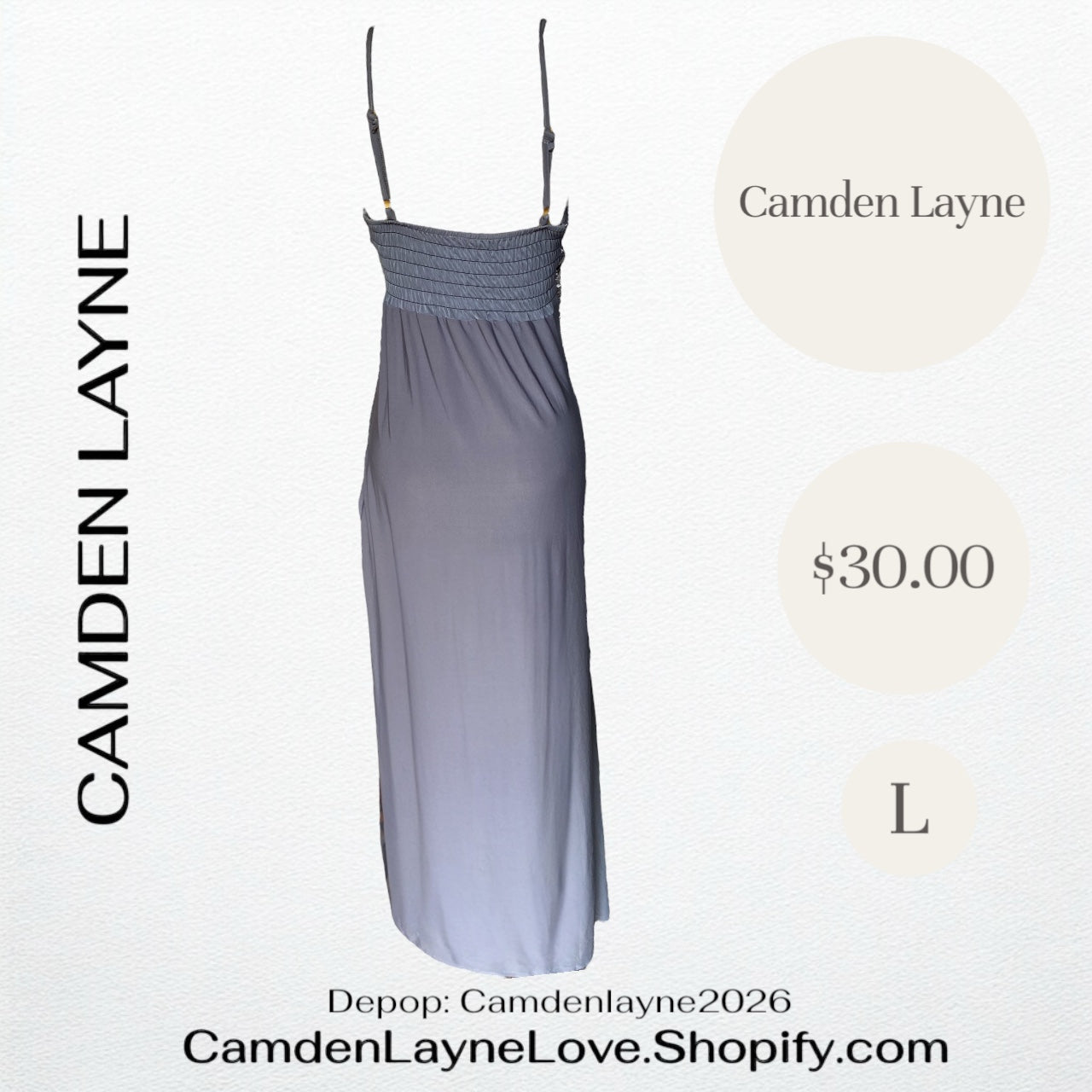 Silver Slip Dress