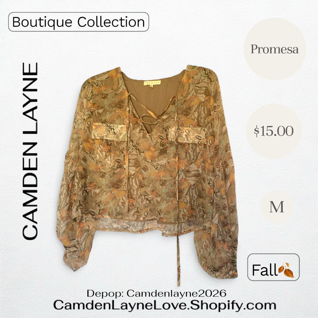 Promesa Short Fall Blouse