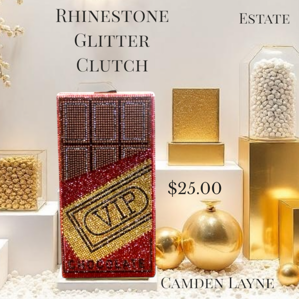 Rhinestone Glitter Clutch - Camden Layne